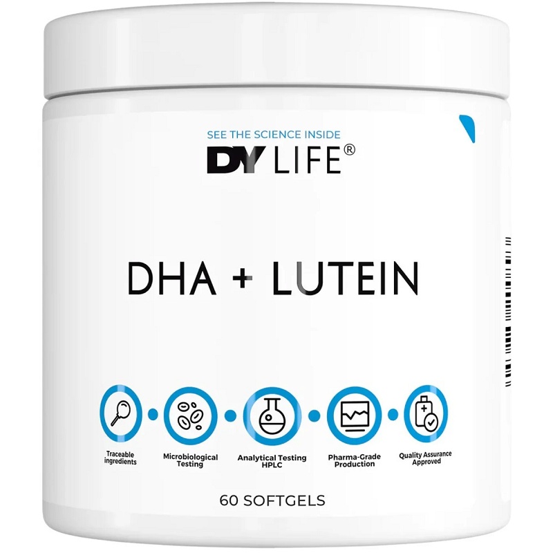Dorian Yates DY LIFE DHA + Lutein, 60 Softgels