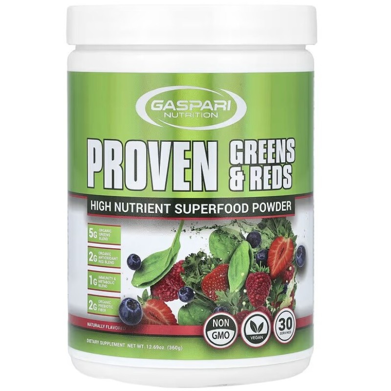 Gaspari Nutrition Proven Greens and Reds, 360 Grams