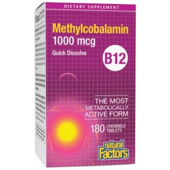 Natural Factors B12 Methylcobalamin 1000 mcg, 180 Тablets