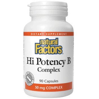 Natural Factors Hi Potency B Complex, 90 Capsules
