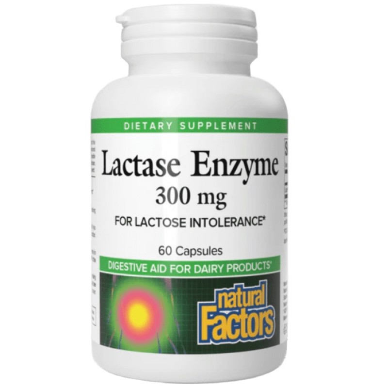 Natural Factors Lactase Enzyme, 60 Capsules