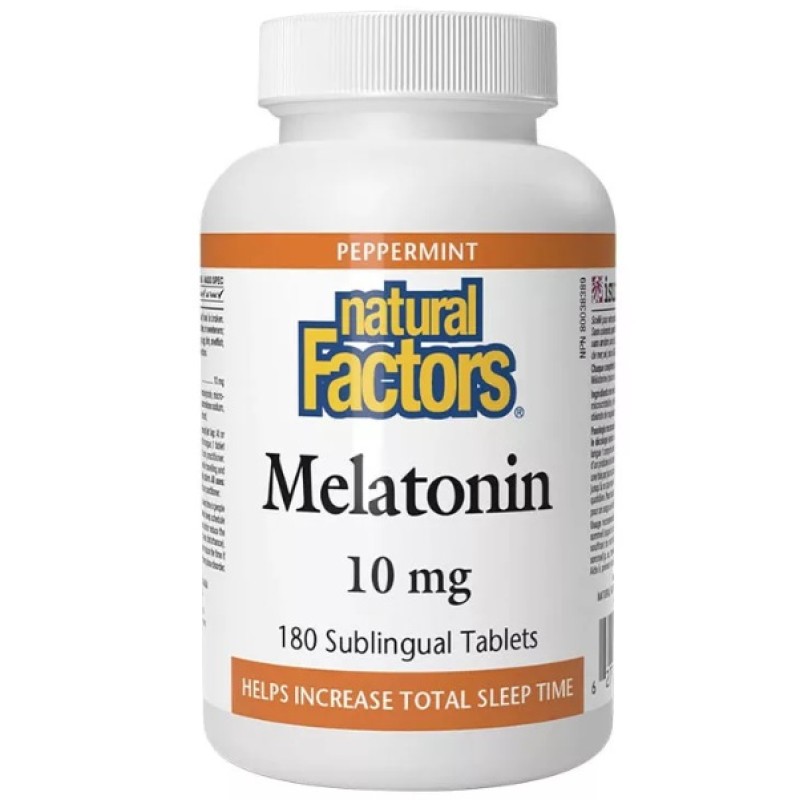 Natural Factors Melatonin 10 mg, 180 Tablets