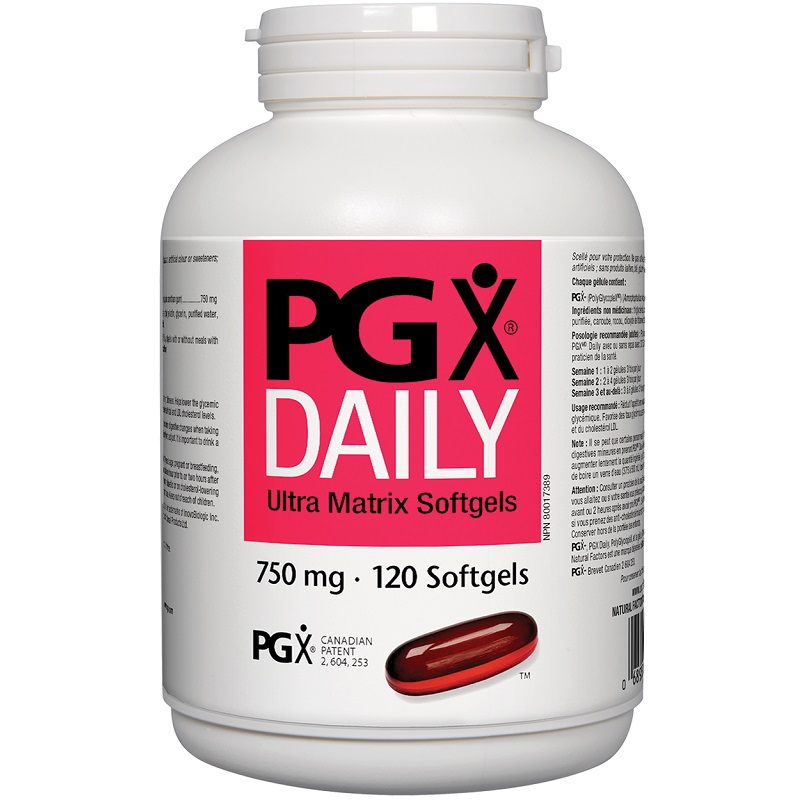 Natural Factors PGX Daily Ultra Matrix 750 mg, 120 Softgels