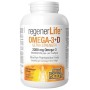 Natural Factors RegenerLife Omega-3+D Ultra Strength 2200 mg / 1000 IU, 90 Softgels