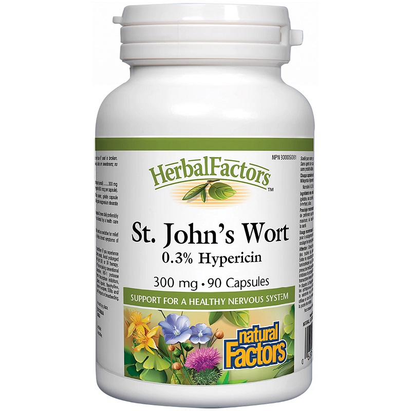 Natural Factors St. John's Wort 300 mg, 90 Capsules