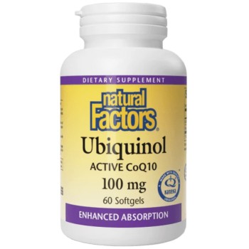 Natural Factors Ubiquinol Active CoQ10 100 mg, 60 Softgels
