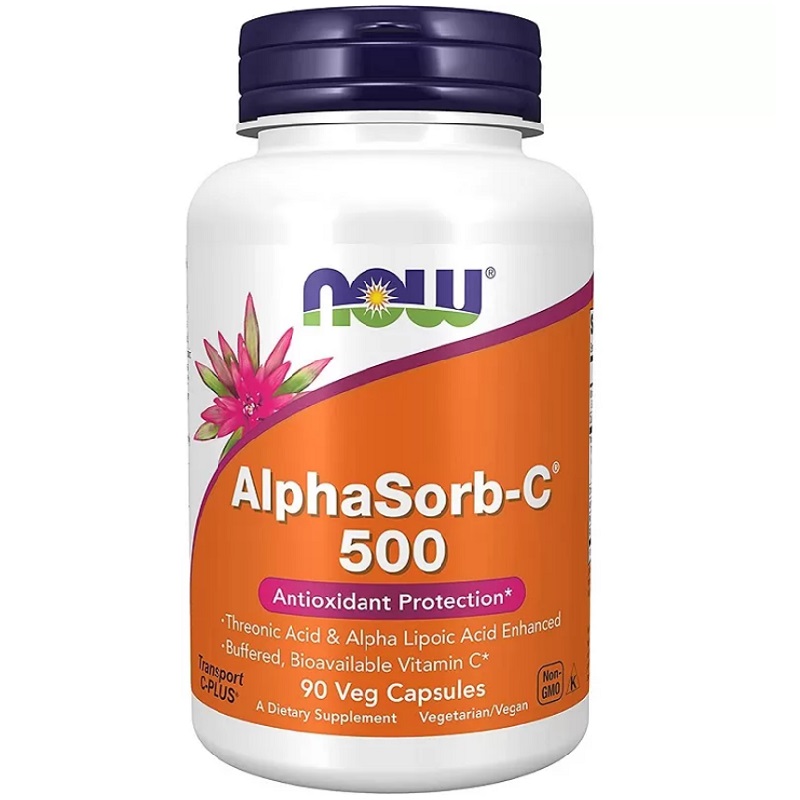NOW AlphaSorb-C 500mg, 180 Veg Capsules