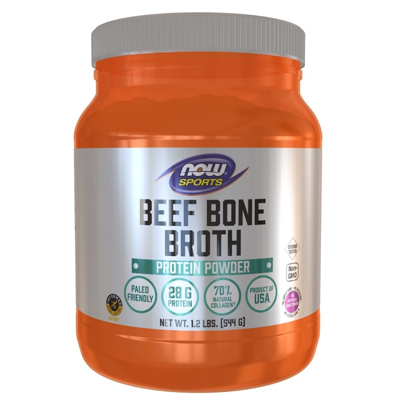 NOW Bone Broth Beef Powder, 544 Grams