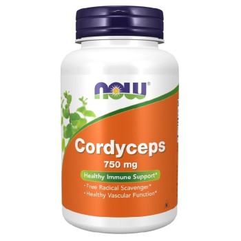 NOW Cordyceps 750mg, 90 Veg Capsules