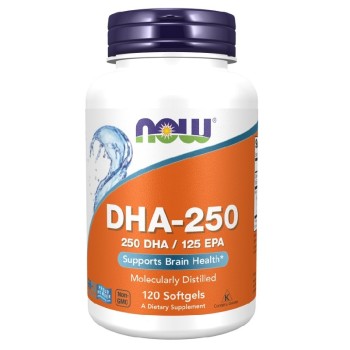 NOW DHA-250, 250 DHA / 125 EPA, 120 Softgels