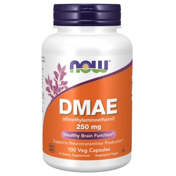 NOW DMAE (Dimethylaminoethanol) 250mg, 100 Veg Capsules