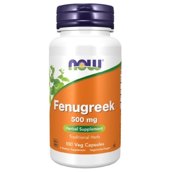 NOW Fenugreek 500mg, 100 Veg Capsules