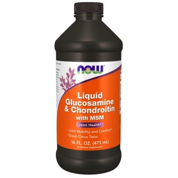 NOW Glucosamine and Chondroitin with MSM Liquid, 473 ml