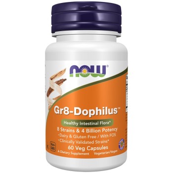 NOW Gr8-Dophilus, 60 Veg Capsules