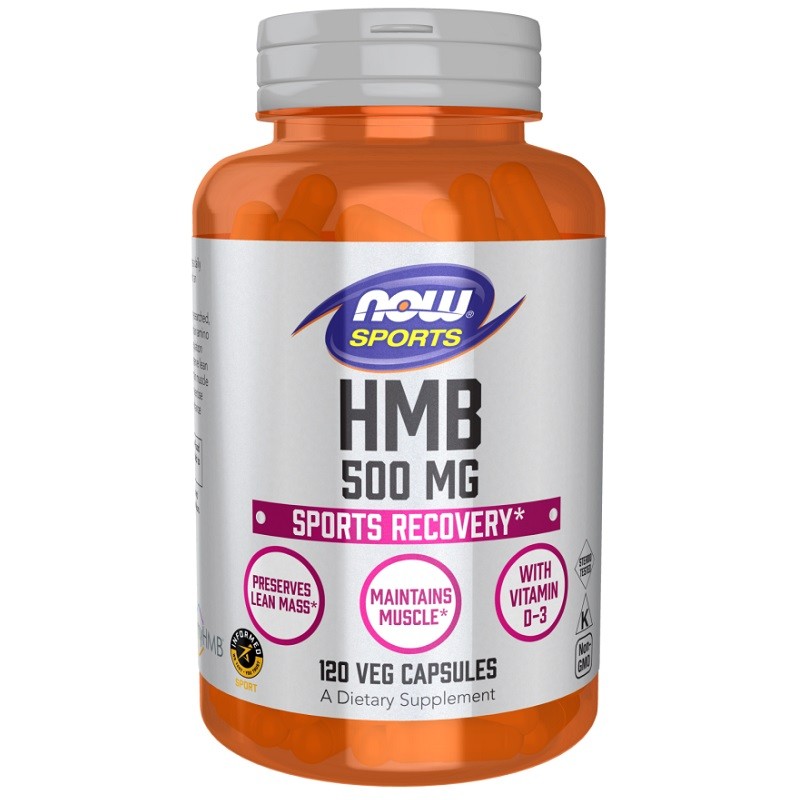 NOW HMB 500 mg, 120 Veg Capsules