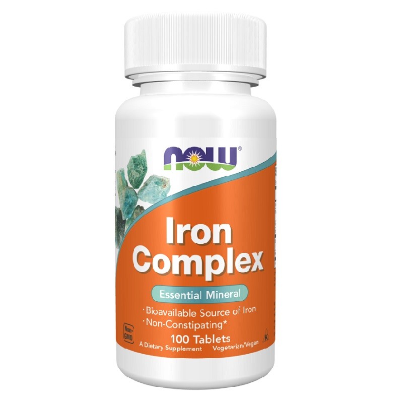 NOW Iron Complex, 100 Tablets