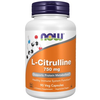 NOW L-Citrulline 750 mg, 90 Veg Capsules
