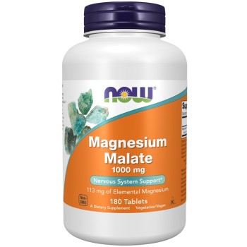NOW Magnesium Malate 1000 mg, 180 Tablets
