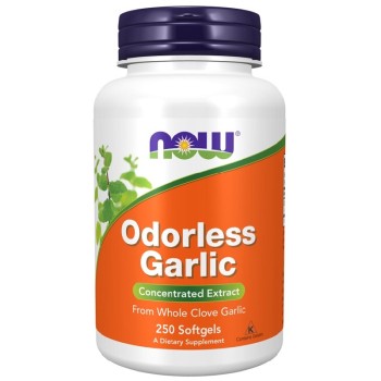 NOW Odorless Garlic, 250 Softgels
