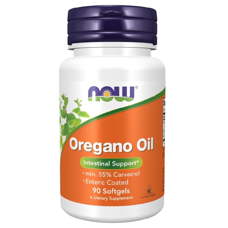 NOW Oregano Oil Enteric, 90 Softgels