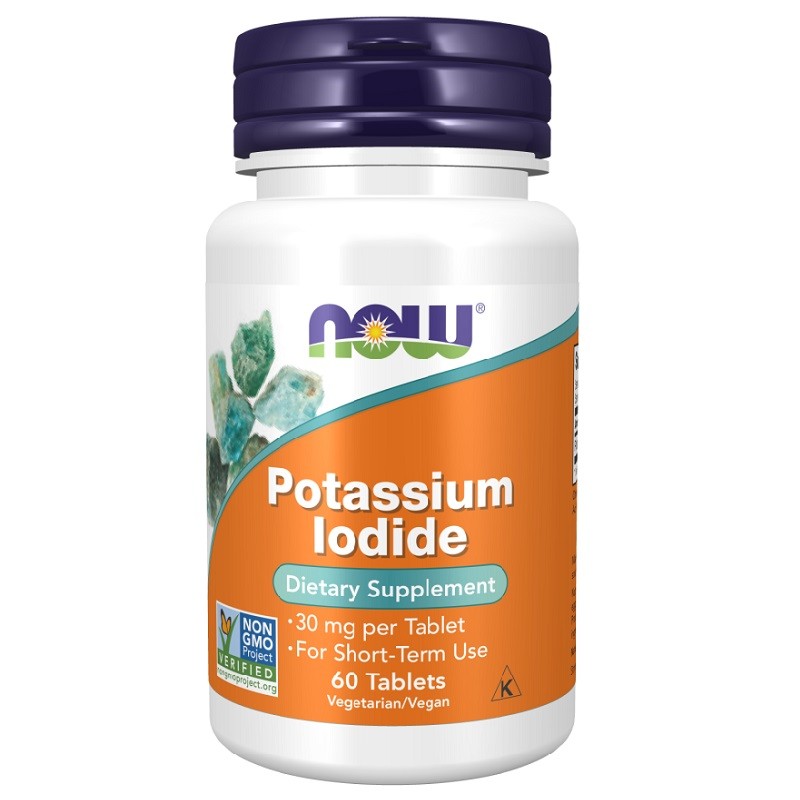 NOW Potassium Iodide 30mg, 60 Tablets