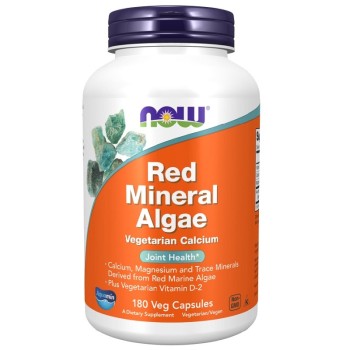 NOW Red Mineral Algae, 180 Veg Capsules