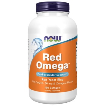 NOW Red Omega (Red Yeast Rice), 180 Softgels