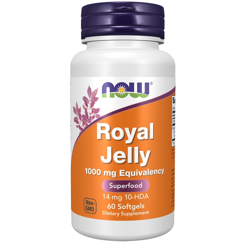 NOW Royal Jelly 1000 mg, 60 Softgels
