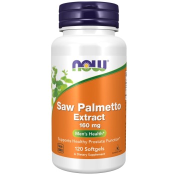 NOW Saw Palmetto Extract 160 mg, 120 Softgels