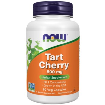 NOW Tart Cherry 500 mg, 90 Veg Capsules