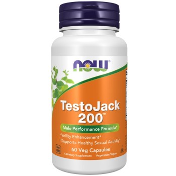 NOW TestoJack 200, 60 Veg Capsules
