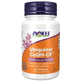 NOW Ubiquinol CoQH-CF, 60 softgels