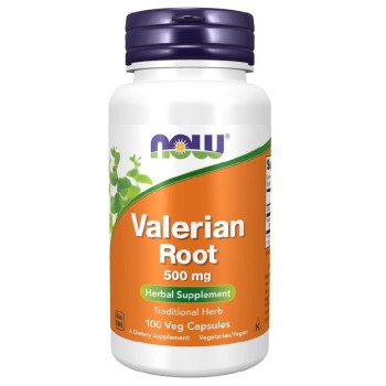 NOW Valerian Root 500mg, 100 Veg Capsules