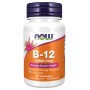 NOW Vitamin B-12 5000mcg with Folic Acid, 60 Lozenges