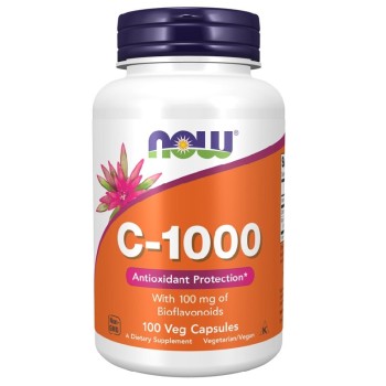 NOW Vitamin C-1000 with 100mg Bioflavonids, 100 Veg Capsules