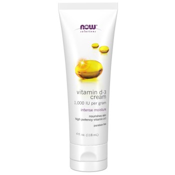 NOW Vitamin D-3 Cream, 118 ml.