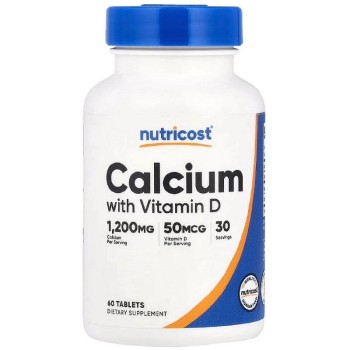 Nutricost Calcium with Vitamin D3, 60 Tablets