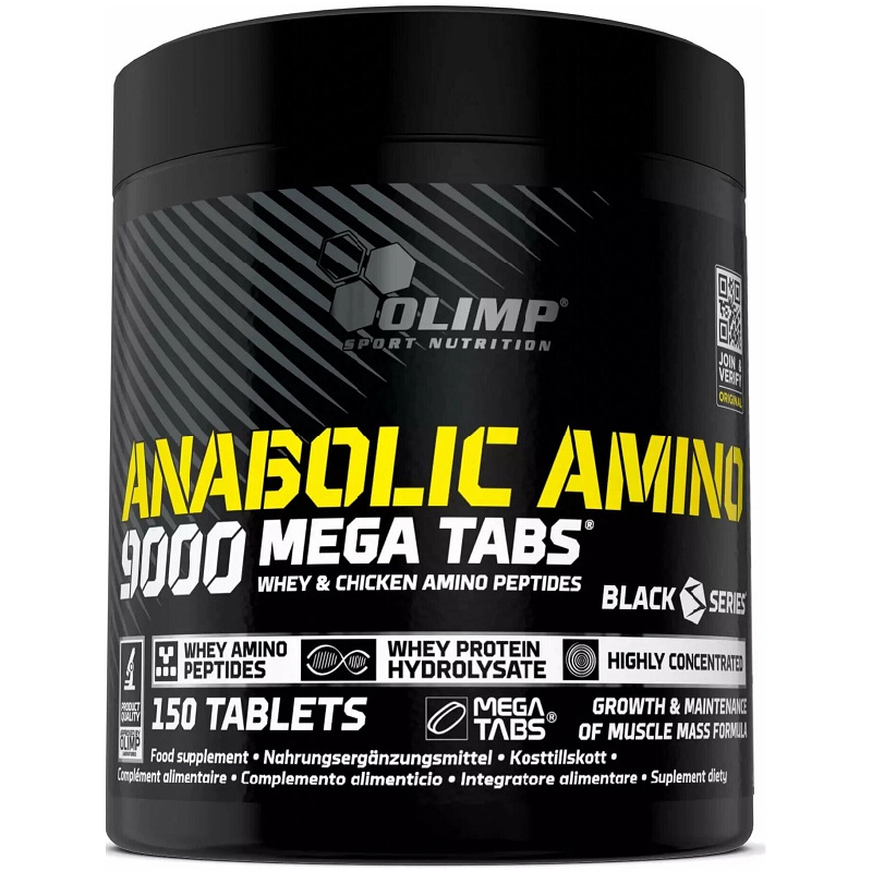 Olimp Nutrition Anabolic Amino 9000 Mega Tabs, 150 Tablets