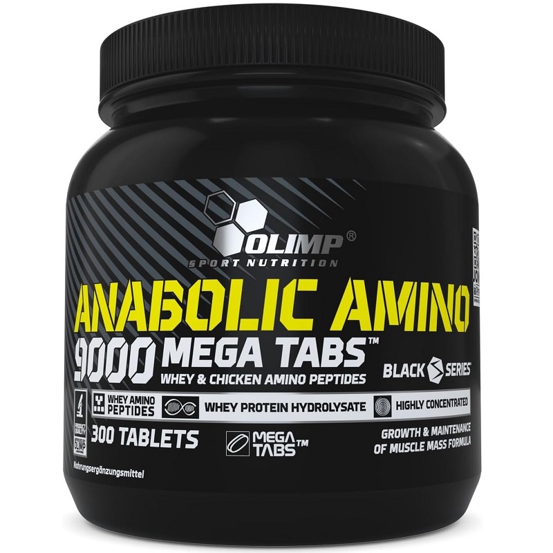 Olimp Nutrition Anabolic Amino 9000 Mega Tabs, 300 Tablets