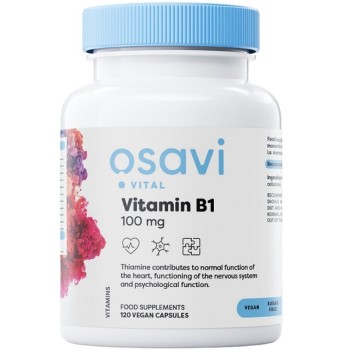 Osavi Vitamin B1 100 mg, 60 Vegan Capsules