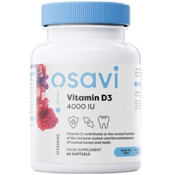 Osavi Vitamin D3 4000 IU, 60 Softgels