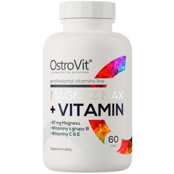 OstroVit Magnez MAX + Vitamin, 60 Tablets