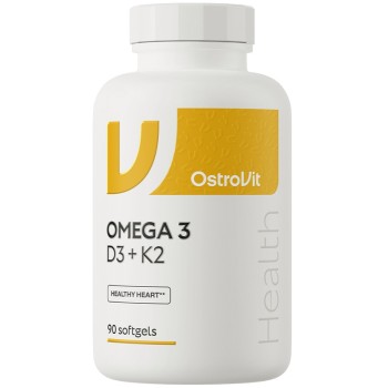 OstroVit Omega 3 D3 + K2, 90 Softgels