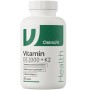 OstroVit Vitamin D3 2000 IU + K2 VEGE, 120 Capsules