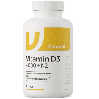 OstroVit Vitamin D3 4000 IU + K2 100, 110 Tablets