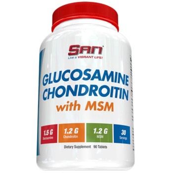 San Glucosamine Chondroitin With MSM, 90 Tablets
